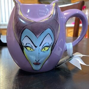 New with tags never used Disney Villains Blue  and Purple Mug maleficent RaeDunn